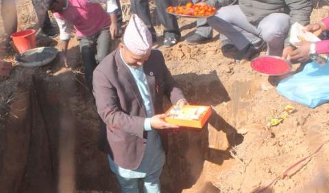 टरिगाउँ बिमानस्थलमा ‘टर्मिनल’ भवनको सिलन्यास :‘नियमित बिमान चल्ने बिषयमा शंका छैन’